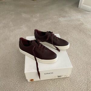 Vince Women’s Brand New Burgundy Sneakers